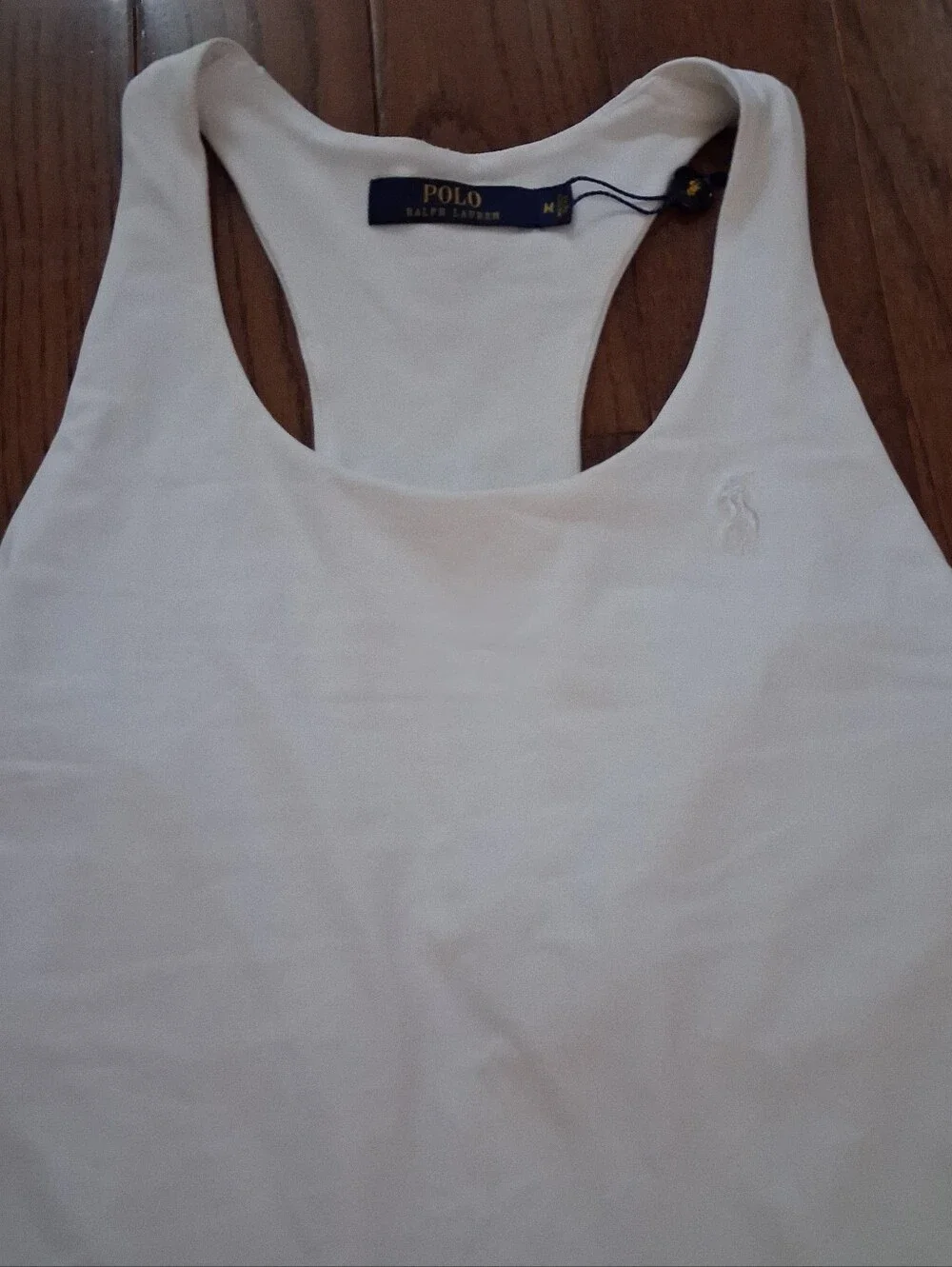 Polo Ralph Lauren Girls White Racerback Ruffle Hem Tennis Dress Size‎ Medium
